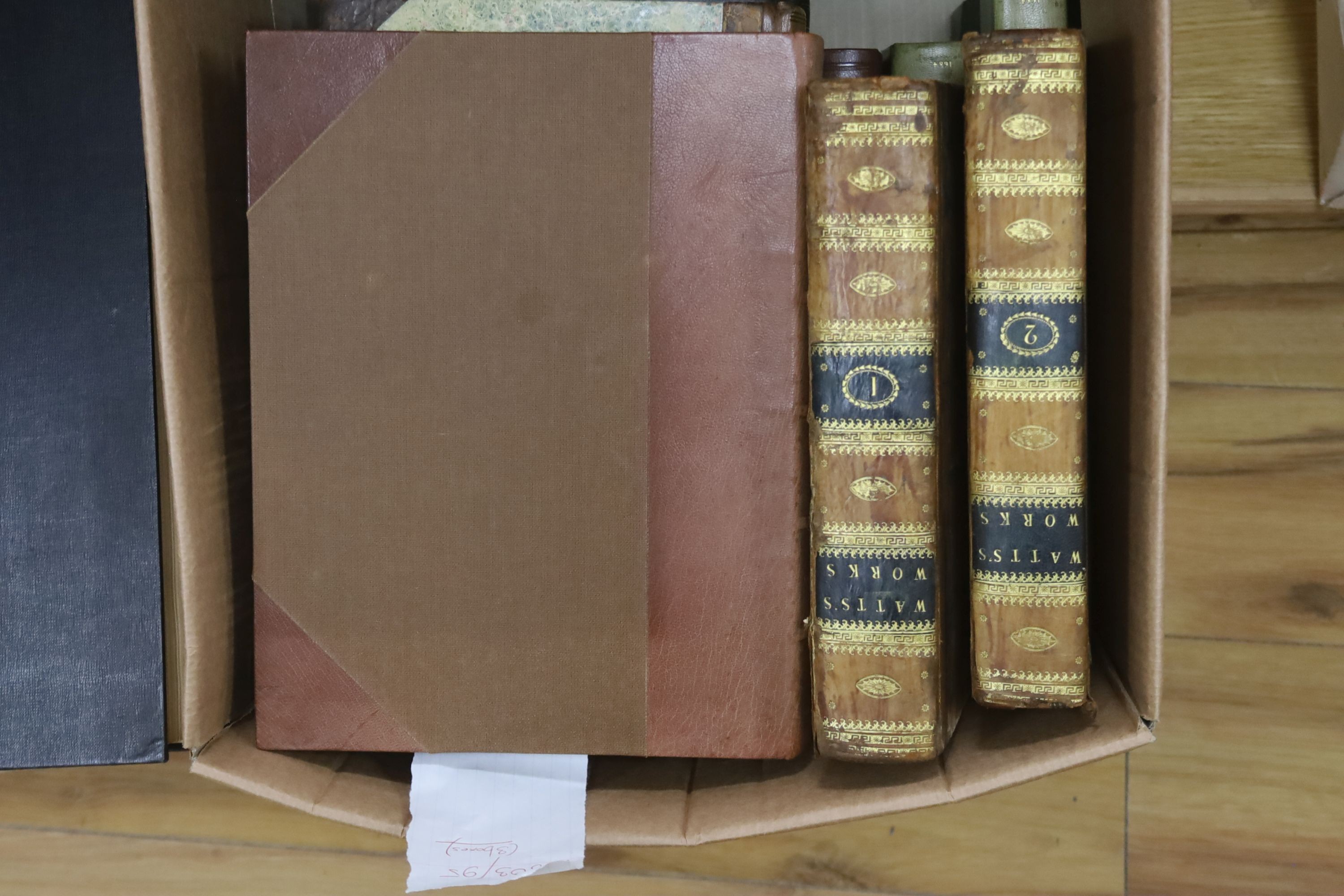 Old Leather - a miscellany, various dates and bindings, approx. 25 in total